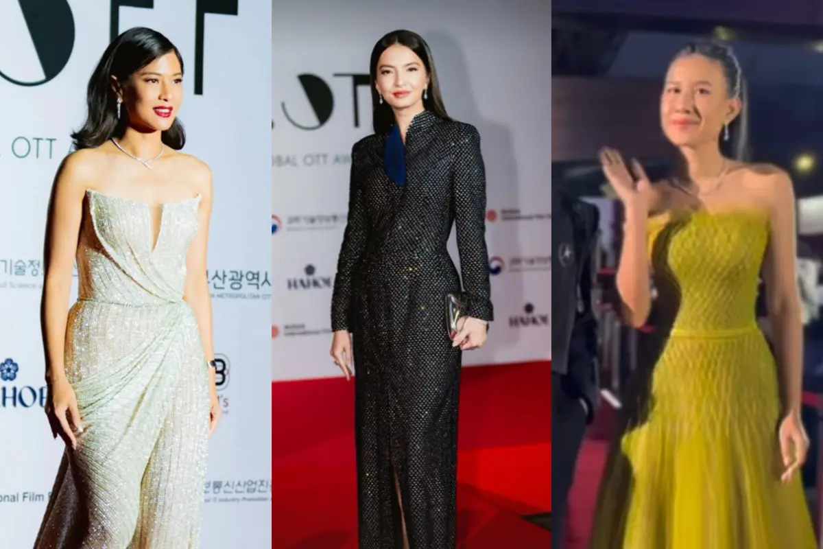 Parade Pesona Glamor Khas Perempuan Indonesia dari Raline Shah, Dian Sastrowardoyo, dan Shenina Cinnamon di Busan International Film Festiva