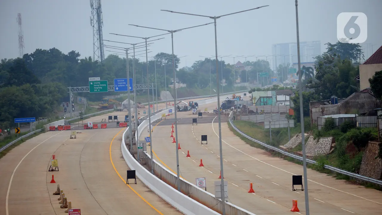 Menengok Pembangunan  Jalan Tol Serpong-Cinere yang Hampir Rampung