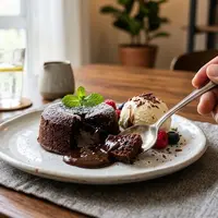 Resep Lava Cake Kukus. (AI Generated)