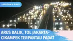 Ribuan kendaraan memadati ruas Tol Jakarta-Cikampek menuju arah Jakarta. Kendaraan terus mengalir dari arah Tol Cipali dan Tol Purbaleunyi. Kepadatan tetap terjadi meskipun petugas sudah melakukan rekayasa lalu lintas.