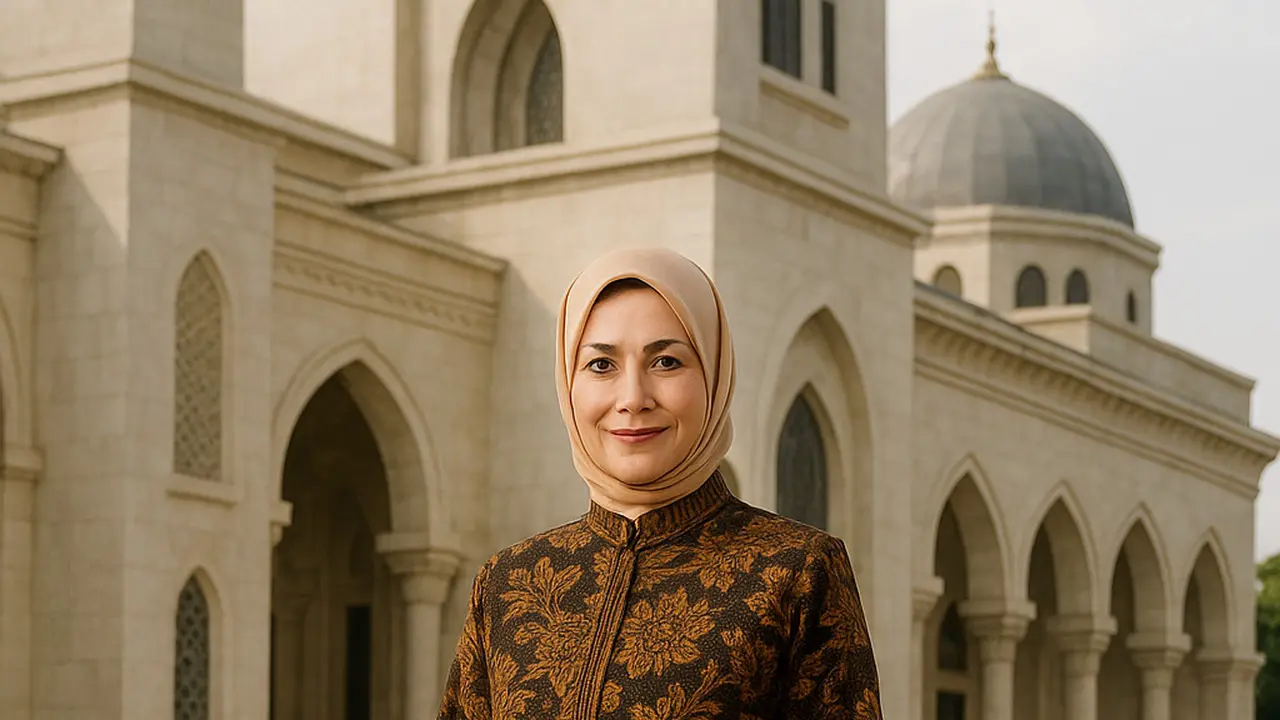 Rekomendasi Gamis Batik Kombinasi Lurik untuk Ibu-Ibu Usia 50-an