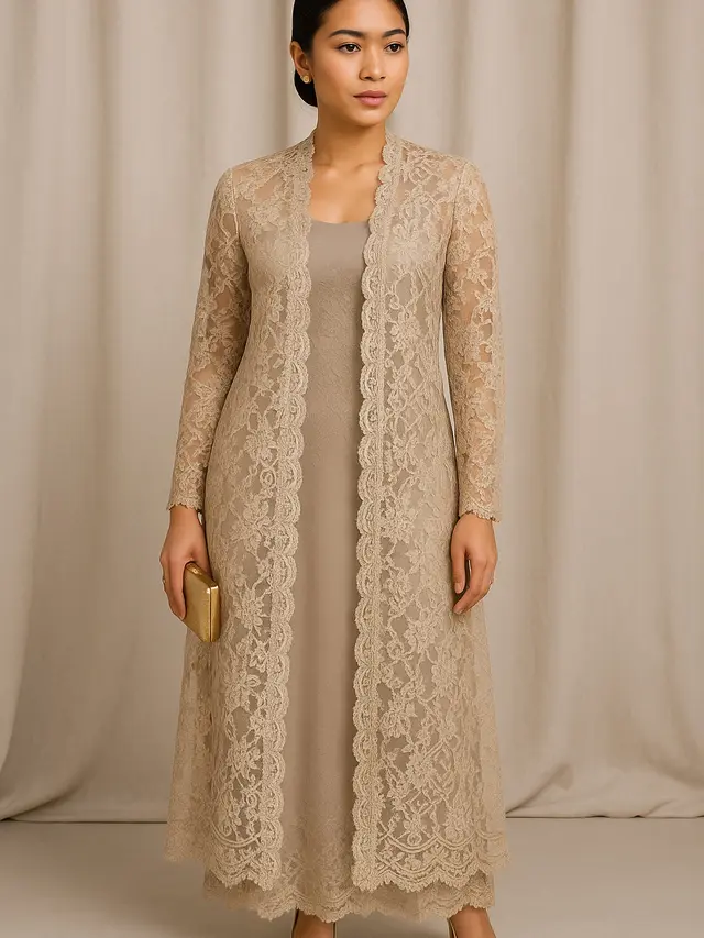 Model Cardigan Renda Brokat untuk Pesta Pernikahan (Image by ChatGPT)