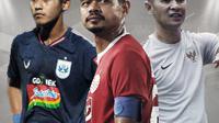 Septian David Maulana, Bambang Pamungkas dan Kurniawan Dwi Yulianto. (Bola.com/Dody Iryawan)