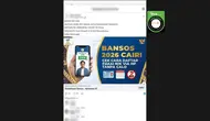 Cek Fakta: Tidak Benar Link Pendaftaran Bansos PKH 2026 Rp 1,7 Juta per Orang