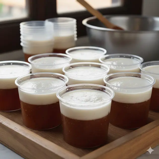 Ide Jualan Puding Cup Rp2000an (Foto: Gemini AI)