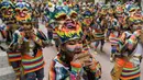Karnaval Hitam dan Putih di Pasto, Kolombia merupakan perayaan terbesar di wilayah barat daya negara tersebut. (JOAQUIN SARMIENTO/AFP)