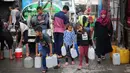 Pemerintah Israel menyatakan kebijakan itu untuk menekan kelompok Hamas agar membebaskan para sandera yang masih ditahan. (Eyad BABA/AFP)