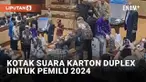 Komisi Pemilihan Umum akan menggunakan kotak suara yang berbeda pada Pemilu 2024. Bahan yang digunakan adalah karton duplex. Menurut anggota KPU Yulianto Sudrajat, hal ini guna memperkuat spesifikasi dibandingkan kotak suara Pemilu 2019.