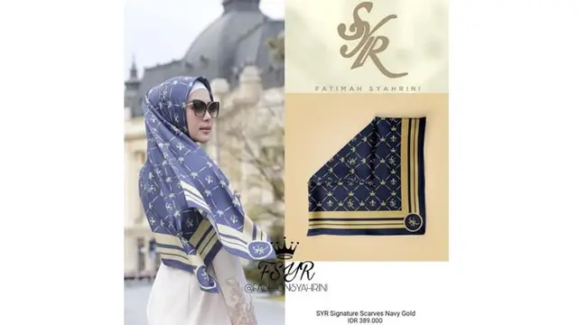 Kerudung yang dikenakan Syahrini saat berlibur ini dibanderol dengan harga Rp 389 ribu.