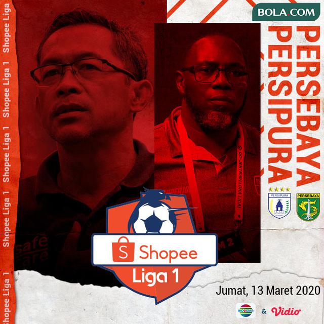 Shopee Liga 1 - Persebaya Surabaya Vs Persipura Jayapura - Duel Pelatih