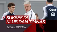 Berita motion grafis 10 pelatih yang sukses di klub dan tim nasional, diantaranya Vicente del Bosque bersama Real Madrid dan Spanyol.