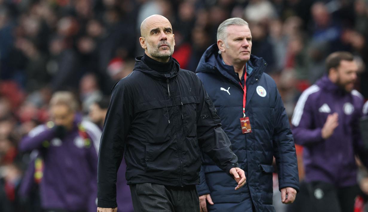 Sementara itu, kekalahan ini menjadi catatan buruk Manchester City setelah tak mampu meraih kemenangan dalam empat laga beruntun (tiga seri dan satu kalah). Hasil tersebut juga semakin menjauhkan selisih poin skuad asuhan Pep Guardiola dari perebutan gelar juara Liga Inggris musim ini. (AFP/Darren Staples)