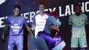 Pemain Persita Tangerang saat launching di Gading Serpong, Tangerang, Rabu, (26/2/2020). Jelang bergulirnya Shopee Liga 1 2020 Tim berjuluk Pendekar Cisadane ini memperkenalkan tim, jersey hingga logo baru. (Bola.com/M Iqbal Ichsan)