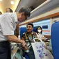 PT Kereta Api Indonesia (Persero) alias KAI meresmikan kereta ekonomi baru di Stasiun Pasar Senen, Jakarta, Selasa (26/9/2023). (Arief/Liputan6.com)