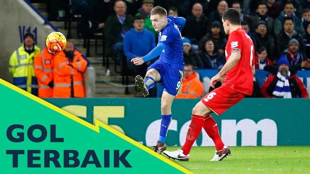 5 Gol Terbaik Premier League, Tendangan Berkelas Jamie Vardy