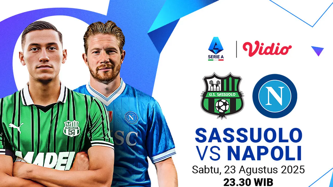 Live Streaming Serie A Sassuolo vs Napoli di Vidio