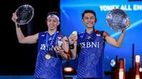 Ganda putra Indonesia, Fajar Alfian/Muhammad Rian Ardianto menjuarai All England 2023. (PBSI)