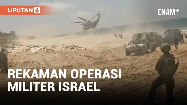 Pasukan Israel merilis rekaman baru pada Minggu yang menunjukkan operasi penyelamatan empat sandera dari Gaza sehari sebelumnya. Video memperlihatkan tentara keluar dari kendaraan militer dan helikopter terbang di atas pantai.