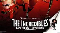 The Incredibles merupakan film animasi-superhero yang disutradarai oleh Brad Bird. (Pixar)