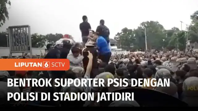 Insiden bentrok antara suporter PSIS dengan polisi terjadi di luar Stadion Jatidiri Semarang, saat Derby Jateng antara PSIS Semarang yang menjamu Persis Solo, dalam lanjutan Liga 1. Suporter PSIS terlibat aksi lempar batu dan dibalas tembakan gas air...