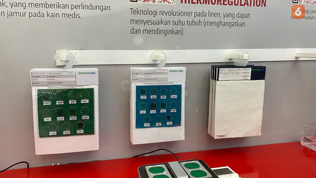 peluncuran produk tekstil medis Anagata Beyond Textile di Indonesia International Hospital Expo 2025, yang diselenggarakan pada Kamis, 25 September 2025.