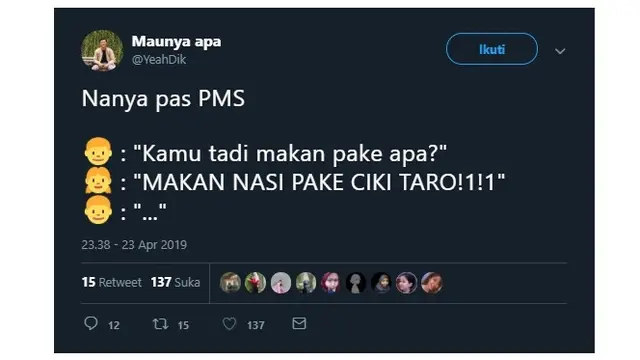 Drama Warganet Saat Nanya Makan Pas PMS