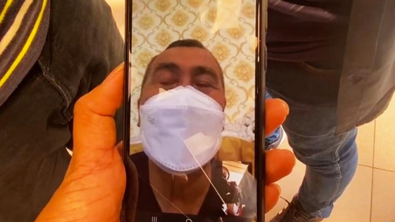 Gubernur Riau Syamsuar melakukan video call dengan juru bicara Satgas Covid-19 di Riau menjelaskan kondisi kesehatannya.