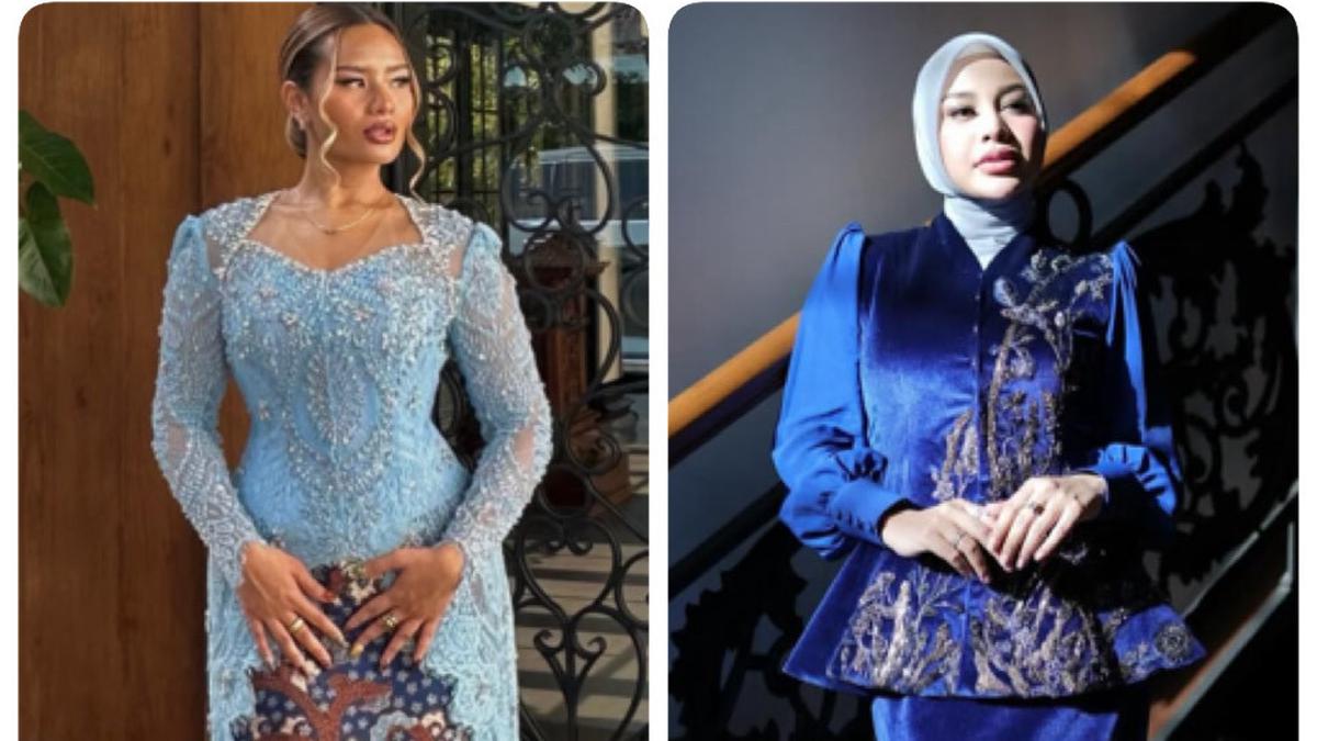 6 Gaya Zahwa Massaid Kakak Kandung dan Aurel Hermansyah Kakak Ipar Kenakan Kebaya Biru saat 7 Bulanan Aaliyah Massaid