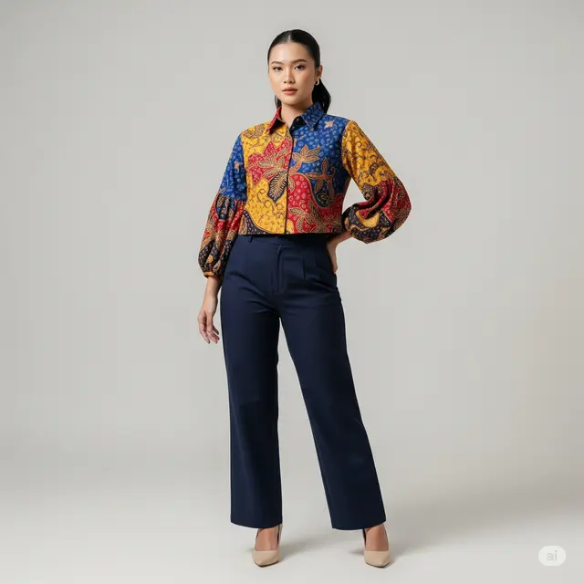 12 Model Kemeja Batik Wanita Formal Modern untuk Tampilan Profesional dan Elegan