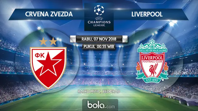 Crvena Zvezda vs Liverpool