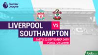 Premier League 2018-2019 Liverpool Vs Southampton (Bola.com/Adreanus Titus)