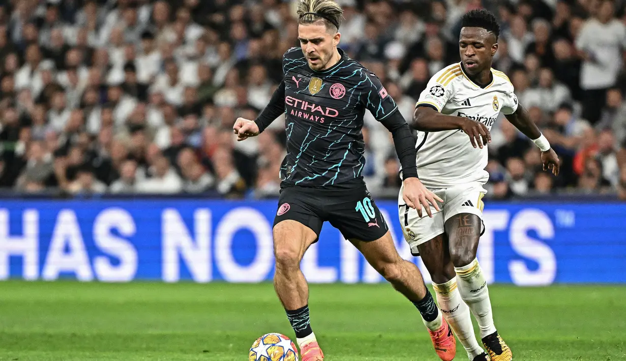 Di babak kedua, The Citizens yang tampil agresif berhasil membalik keadaan dan unggul lewat gol yang dicetak Phil Foden pada menit ke-66 dan Josko Gvardiol (71’). (JAVIER SORIANO/AFP)