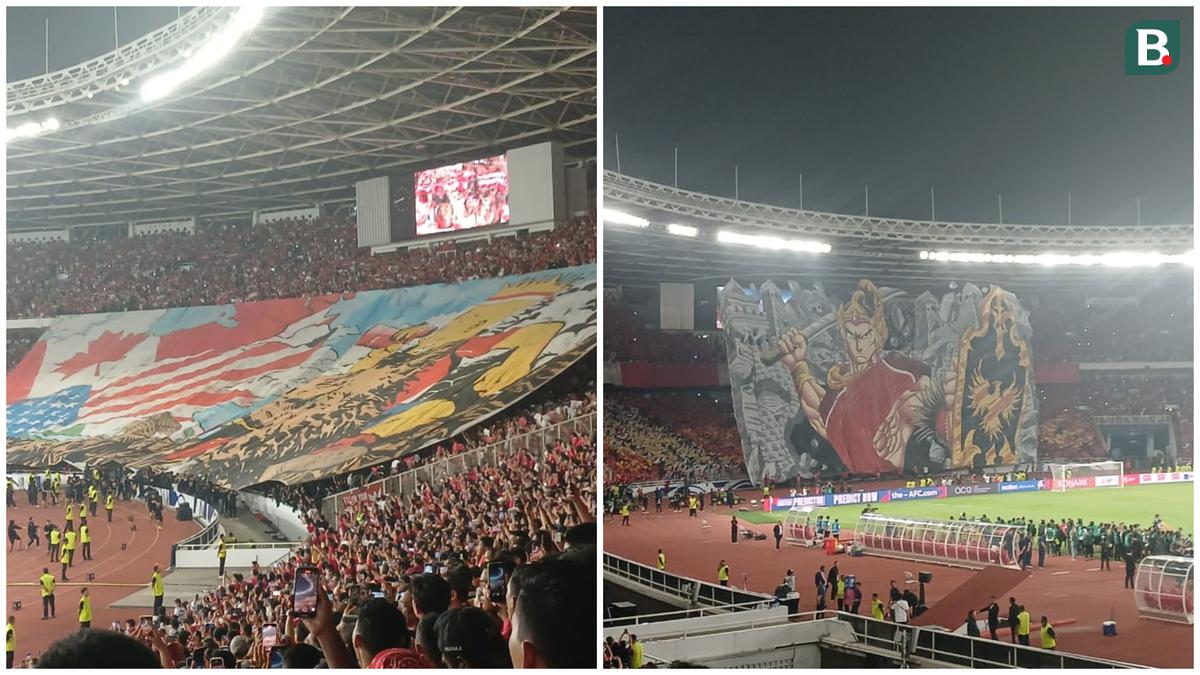 Tifo dan Koreo Megah Warnai Timnas Indonesia vs China: Raden Wijaya Pendiri Majapahit, hingga Lolos Piala Dunia 2026