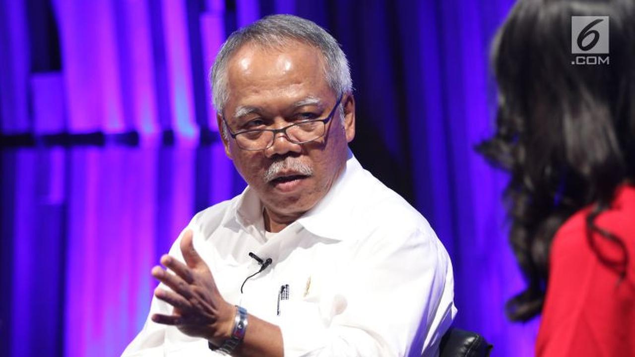 Menteri Pekerjaan Umum dan Perumahan Rakyat (PUPR) Basuki Hadimuljono saat menjadi pembicara dalam acara Rumah Untuk Rakyat di SCTV Tower, Jakarta, Kamis (28/9/2017). (LIputan6.com/Fatkhur Rozaq)