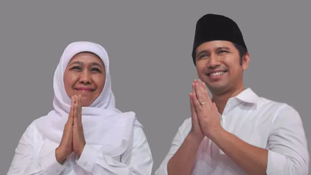 Khofifah Indar Parawansa-Emil Elestianto Dardak. (Liputan6.com/Dian Kurniawan)