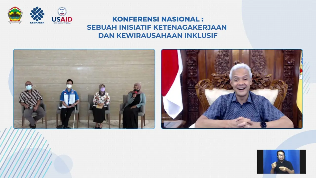 Konferensi Nasional: Sebuah Inisiatif Ketenagakerjaan dan Kewirausahaan Inklusif, yang diadakan oleh USAID Mitra Kunci.