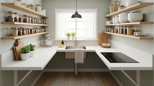 Inspirasi Dapur Mungil di Pojok Rumah yang Tetap Nyaman untuk Memasak/Gemini AI