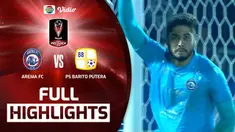 Berita video highlights Piala Presiden, Arema FC menang adu penalti lawan Barito Putera, Sabtu (2/7/22)