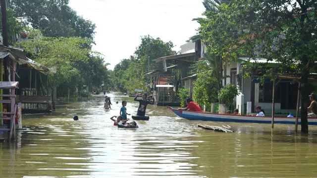 Daerah dataran rendah Cilacap rawan terendam. Misalnya, Gunungreja, Sidareja. (Foto: Liputan6.com/Muhamad Ridlo)