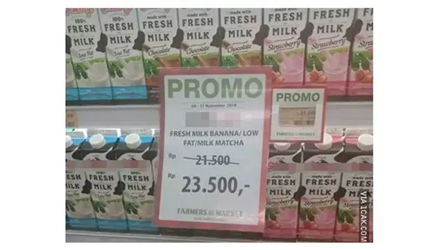 6 Tulisan Nyeleneh di Label Rak Barang Supermarket Ini Bikin Pembeli Bingung