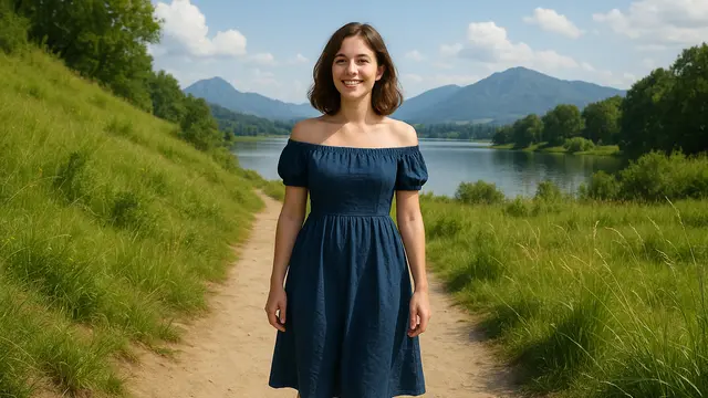 Sabrina Dress with Sneakers