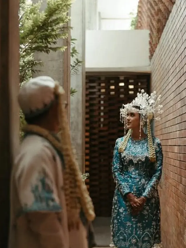 Nishrin Assegaf Putri Najelaa Shihab yang Juga Keponakan Najwa Shihab saat akad nikah. [@najelaashihab]