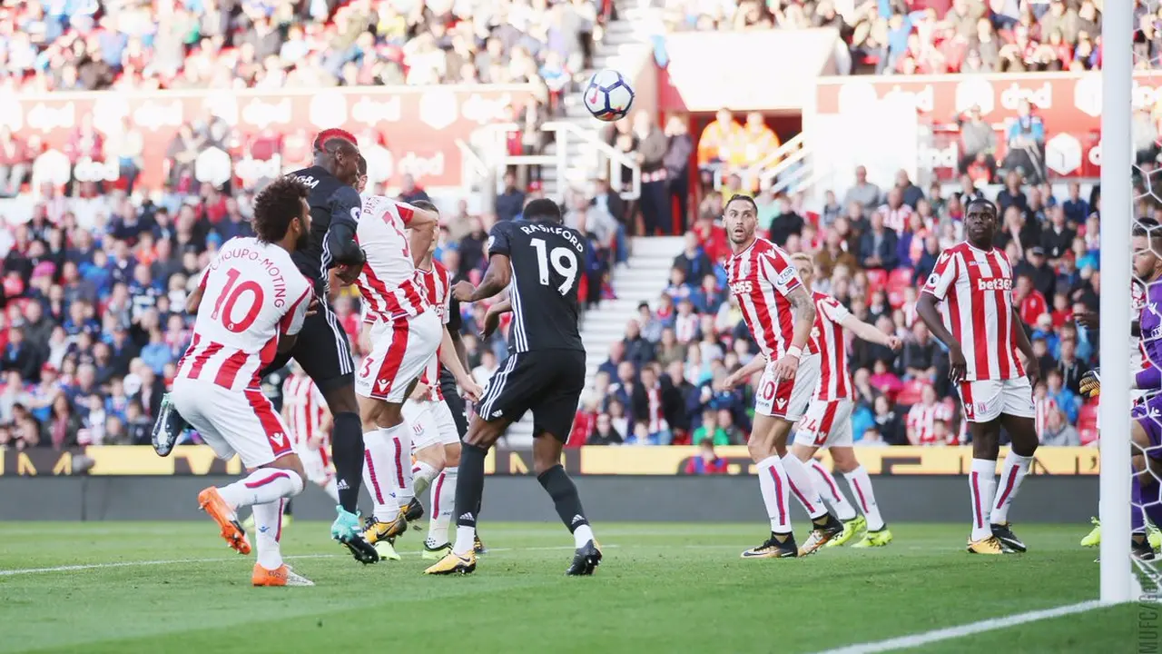 Stoke City vs Manchester United (Twitter MU)