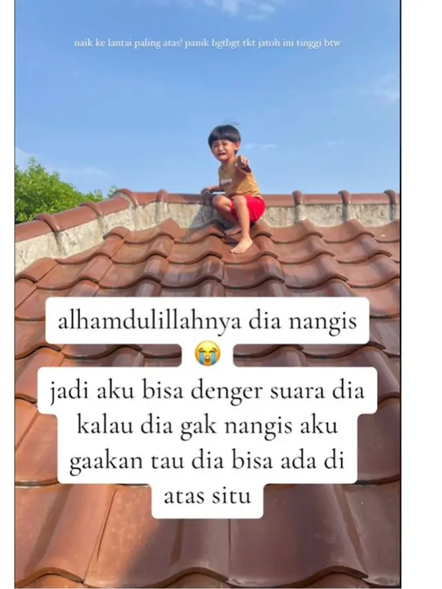 Viral Bocah Panjat Genting Rumah Sendirian, Ternyata Cari Ayam Animasi Bartolito