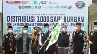 Peluncuran Program Distribusi 1000 Sapi Qurban untuk masyarakat terdampak pandemi Covid-19 di Jawa-Bali.