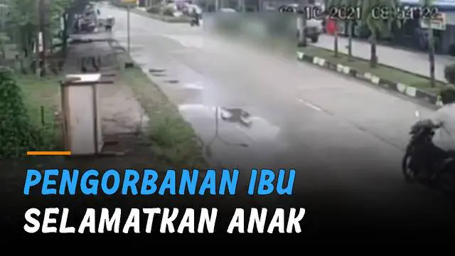 Naas, sang ibu terpeleset dan kakinya terlindas truk yang tak sempat mengerem.