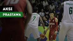 Andakara Prastawa Dhyaksa tampil apik saat Timnas Basket Indonesia hadapi India di Final.