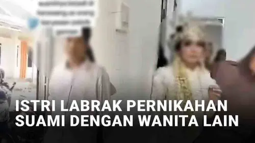 VIDEO: Viral Istri Sah Labrak Pernikahan Suami dengan Wanita Lain di Karawang