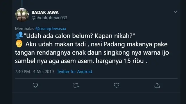 5 Jawaban Ngeles Ketika Ditanya Saudara Saat Hari Raya Lebaran, Kocak Banget