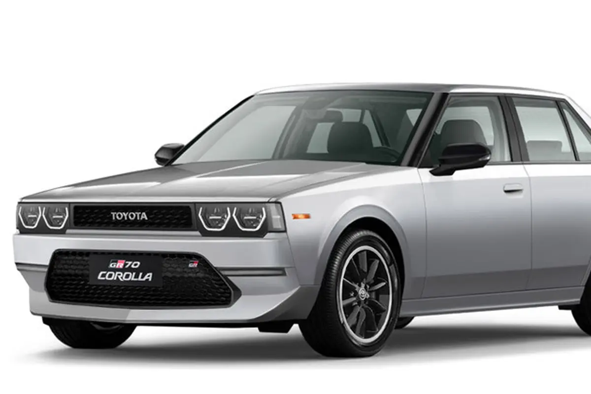 Rekaan tampang modern Toyota Corolla DX di masa modern